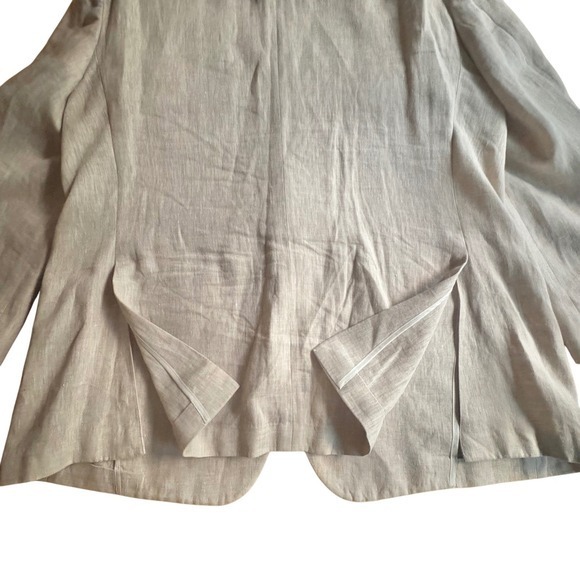 PALM BEACH Brock Natural Linen 2 Button Blazer Sport Coat Jacket Mens XL;48R EUC - Picture 5 of 12